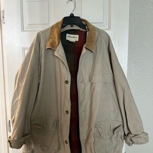 Eddie Bauer canvas corduroy collar jacket